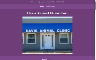 Davis Animal Clinic website