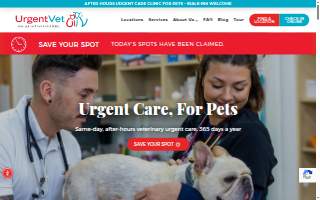 UrgentVet of Louisville website