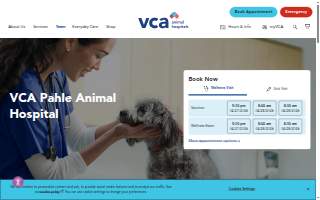 VCA Pahle Animal Hospital website