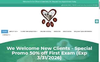 Alta View Veterinary Clinic website