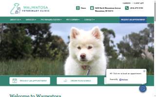 Wauwatosa Veterinary Clinic of Milwaukee website