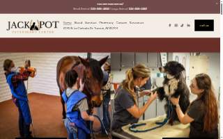 Jackpot Veterinary Center website