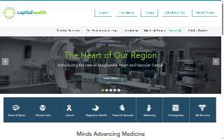 Capital Health System website