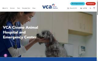 VCA Civano Animal Hospital and Emergency Center website