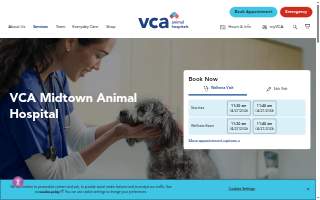 VCA Midtown Animal Hospital website