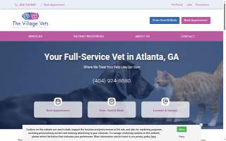 The Village Vets Virginia Highlands website