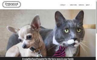 Ormewood Animal Hospital website