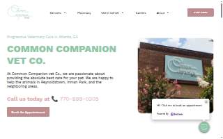 Common Companion Vet Co. website