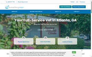 Ansley Animal Clinic of Atlanta website
