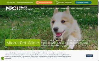 Miami Pet Clinic website