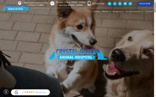 Crystal Creek Animal Hospital of Orlando website