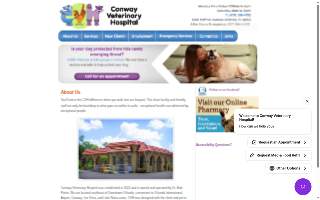 Conway Veterinary Hospital website