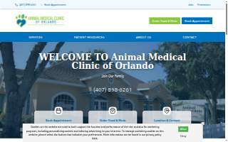 Animal Medical Clinic of Orlando website