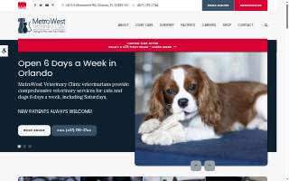 MetroWest Veterinary Clinic website
