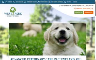 West Park Animal Hospital website