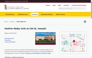 St. Joseph Medical Center Maternity Ward website