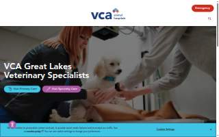 VCA Great Lakes Veterinary Specialists website