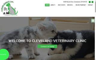Cleveland Veterinary Clinic website