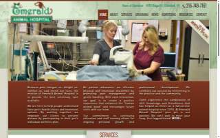 Emerald Animal Hospital website