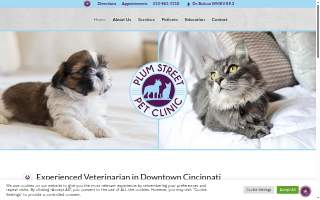 Plum Street Pet Clinic website