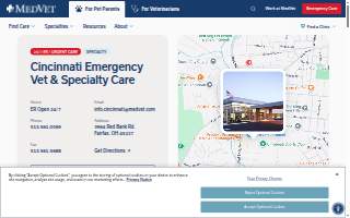 MedVet Cincinnati website