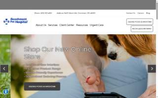Beechmont Pet Hospital website