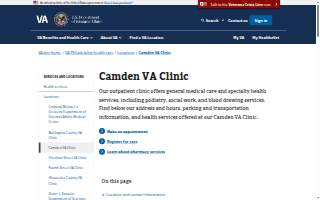 Philadelphia Veterans' Outpatient Clinic-Camden website