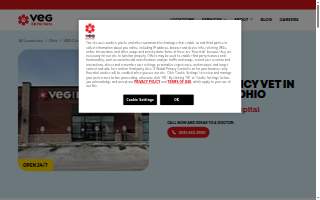 Veterinary Emergency Group of Cincinnati website