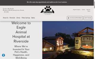 Eagle Animal Hospital and Pet Resort website