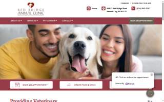 Red Bridge Animal Clinic website