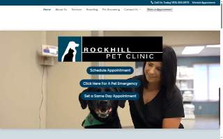 Rockhill Pet Clinic website