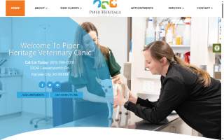 Piper Heritage Veterinary Clinic website