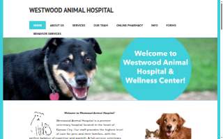 Westwood Animal Hospital website