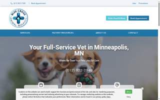 Blue Cross Animal Hospital website