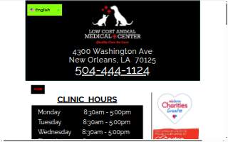 Low Cost Animal Medical Center website