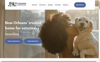 Prytania Veterinary Hospital website