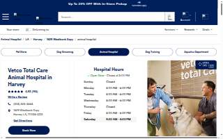 Vetco Total Care Animal Hospital website