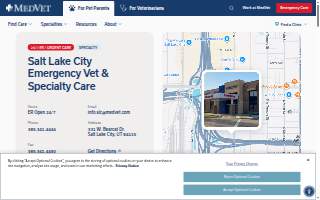 MedVet Salt Lake City website