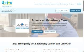Advanced Veterinary Care website