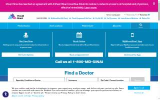 Mount Sinai Medical Center website