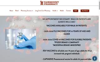 Fairmount Pharmacy website