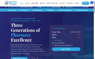 Ortiz Pharmacy website