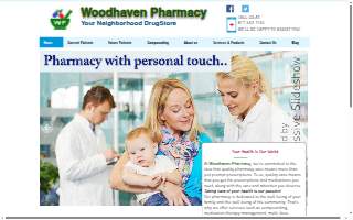 Woodhaven Pharmacy website