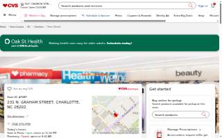 CVS of Charlotte website