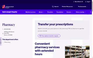 Intermountain Pharmacy - Saint Joseph Hospital website