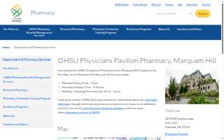 OHSU Physicians Pavilion Pharmacy, Marquam Hill website