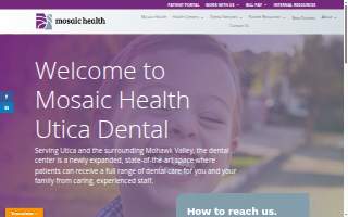 Mosaic Health Utica website