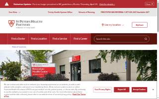 St Peter's Rensselaer Health Center website
