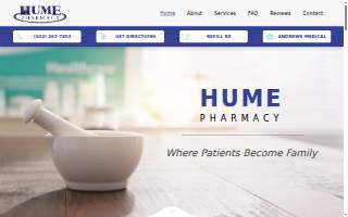 Hume Pharmacy website