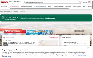 CVS Pharmacy of Louisville website